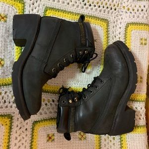 CAT Caterpillar Ottawa lace up combat moto boot